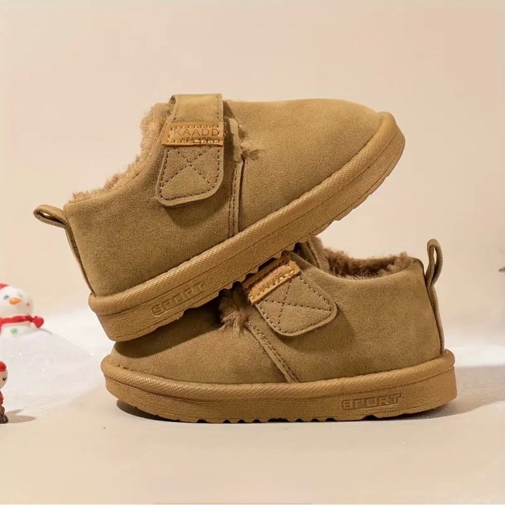 Toddler Girls Snow Boots Non-Slip Rubber Fleece Lined Low-Top with Closure Sz 6 - Picture 10 of 15
